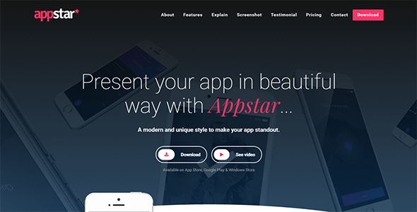 AppStar - App Landing Page icon