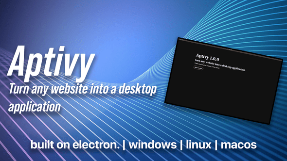 Aptivy - Turn any website into a Desktop Application icon