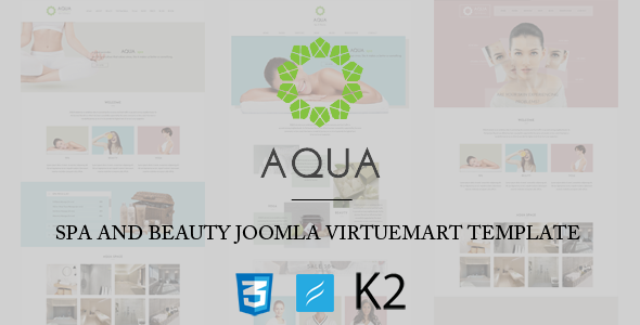 Aqua - Spa and Beauty Joomla VirtueMart Template icon