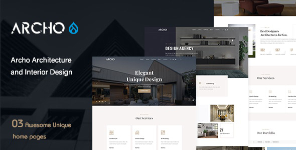 Archo - Architecture & Interior Design Drupal 9 Theme icon