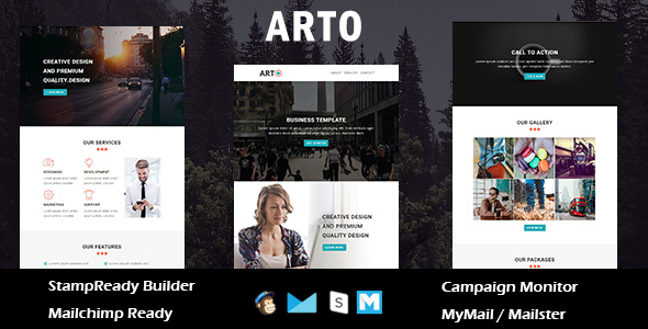 Arto - Multipurpose Responsive Email Template With Online StampReady Builder Access icon