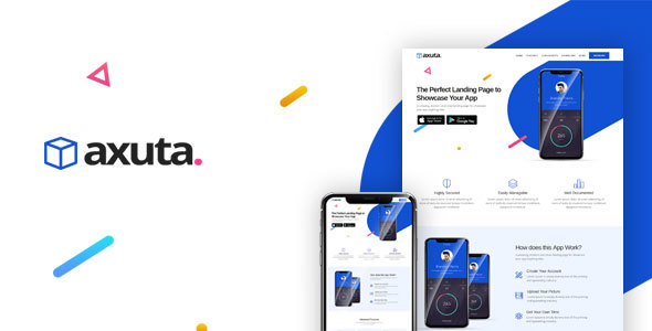 Axuta | App Landing Page Template icon