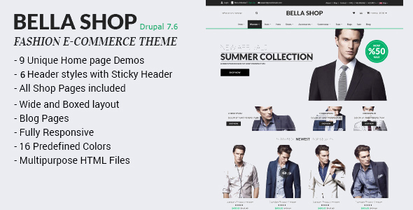 Bella Shop - Commerce Drupal 7 Theme icon