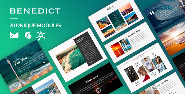 Benedict Email-Template + Online Builder icon