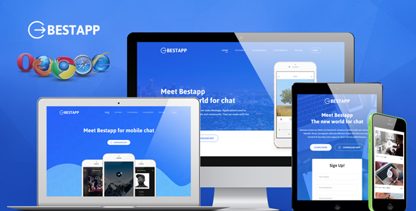 Bestapp Premium App Showcase Landing Page icon
