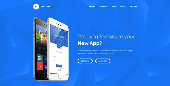 Blu - Bootstrap Minimal App Landing Page HTML icon