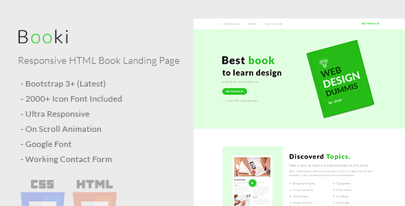 Booki - Responsive HTML Book Landing Page icon
