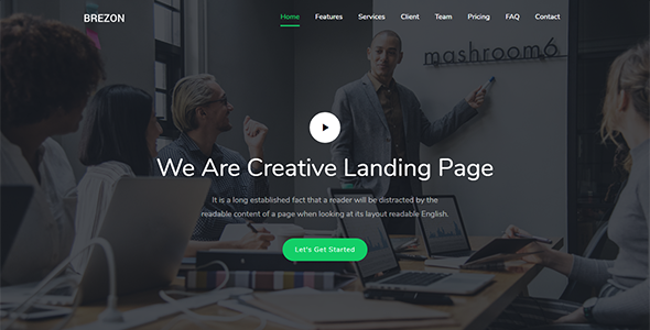 Brezon - Responsive Bootstrap 4 Landing Template icon