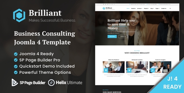 Brilliant - Business Consulting Joomla 4 Template icon