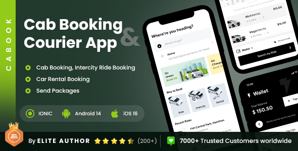 Cab Booking & Package Sending App | Cabook icon
