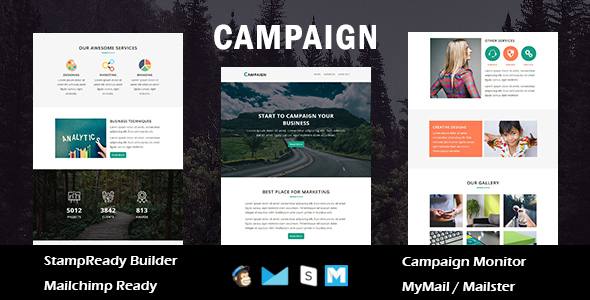 Campaign - Multipurpose Responsive Email Template with Stamp Ready Builder Access icon
