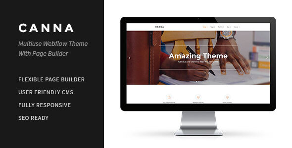 Canna | Multiuse Webflow Template With Page Builder icon