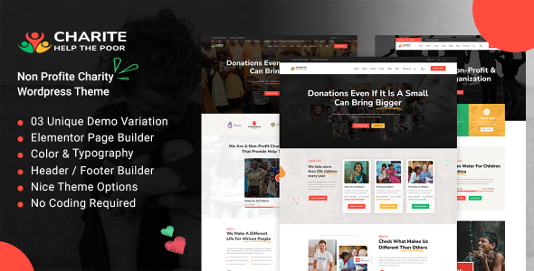 Charite - Nonprofit Charity & Donation WordPress Theme icon