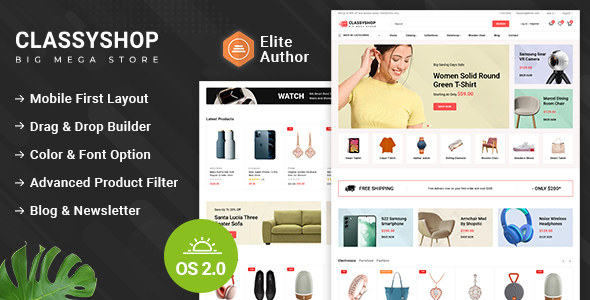 Classyshop - Multipurpose Shopify 2.0 Responsive Theme icon