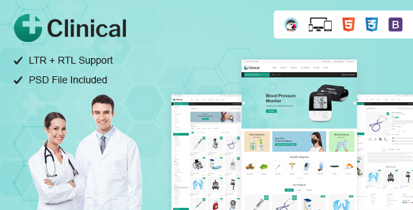 Clinical - Health Medical Prestashop Theme icon
