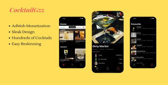 CocktailGzz - iOS Cocktail Recipe App icon