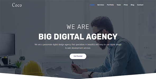 Coco - One Page Parallax Joomla! Theme icon