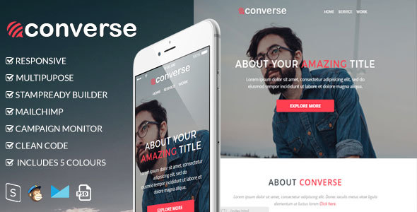 Converse - Responsive Email Template icon