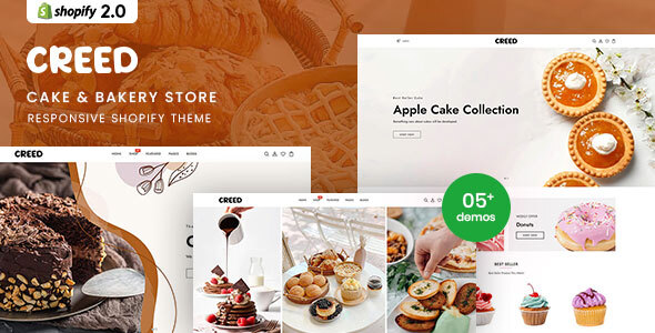 Creed - Cake & Bakery Responsive Shopify 2.0 Theme icon