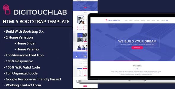 DIGITOUCHLAB HTML5 BootStrap Template icon