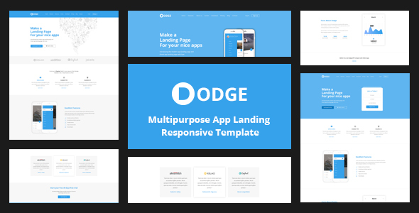 DODGE - Multipurpose App Landing Page Template icon