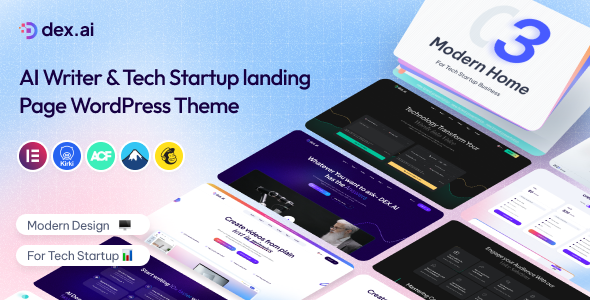 Dexai - AI Writer & Tech Startup WordPress Theme icon
