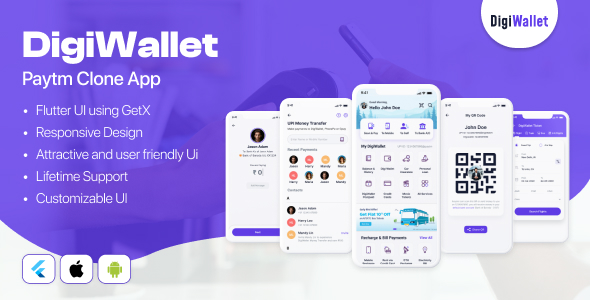 Digiwallet - Paytm Clone Flutter App UI Kit icon