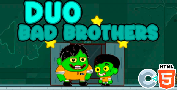 Duo Bad Brothers - HTML5 Game - Construct 3 icon