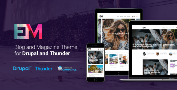 EM - Blog & Magazine Drupal Theme icon
