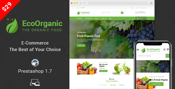 EcoOrganic - Prestashop 1.7 Responsive Theme icon