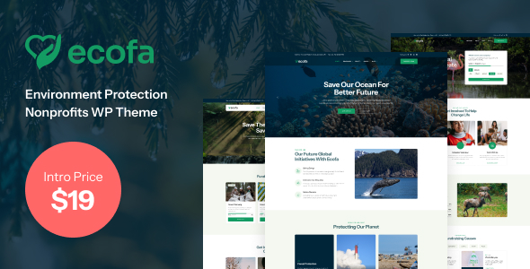 Ecofa - Environment Protection Nonprofits WordPress Theme icon