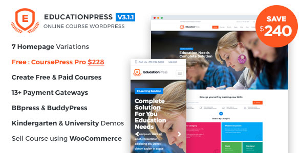 EducationPress - Complete Education WordPress Theme icon
