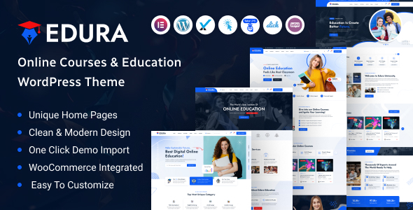 Edura – Online Courses & Education WordPress Theme icon