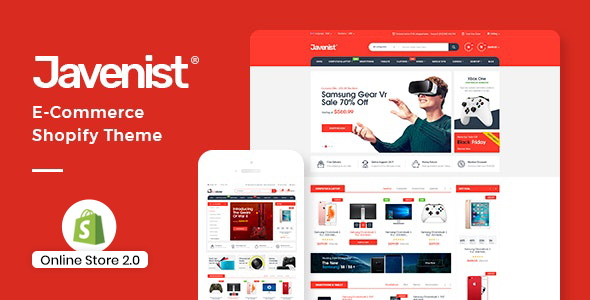 Electronics, Food, Tools Store Shopify Theme - Javenist icon