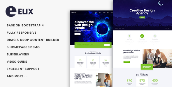 Elix - Responsive Multipurpose Business Drupal 9 Theme icon