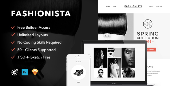 Fashionista - Responsive Email + Themebuilder Access icon