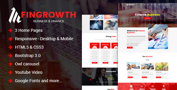 Finance Bussiness - Responsive Landing Page HTML Template icon