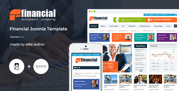 Financial - Responsive Joomla News Template icon