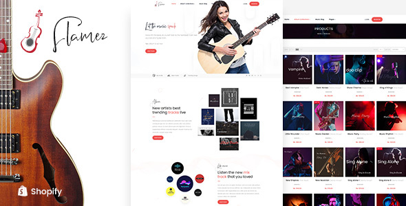 Flamez - Music Store Shopify Theme icon
