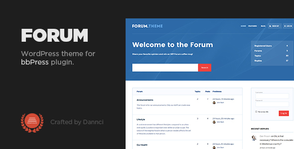 Forum - A responsive theme for bbPress plugin icon