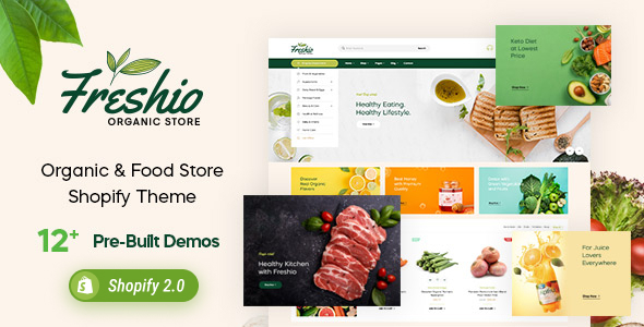 Freshio - Organic & Food Store Shopify Theme icon