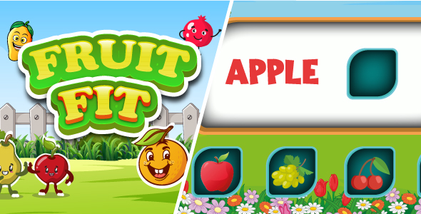 Fruit Fit- Educational Game - HTML5, Construct 3 icon