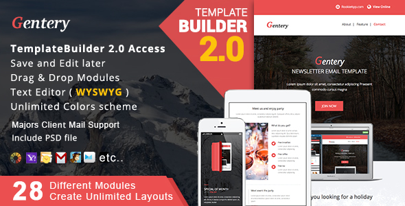 Gentery - Responsive Email + MailBuild Online icon