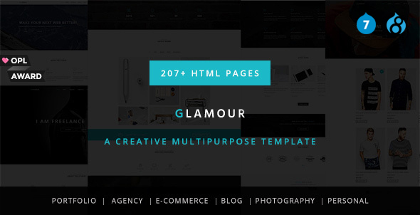 Glamour - Multipurpose OnePage & MultiPage Drupal 7 & 8 Theme icon