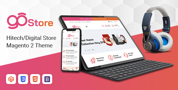 GoStore - Hitech/Digital Store Magento 2 Theme