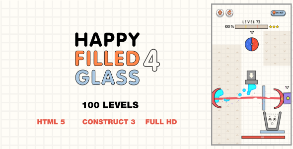 Happy Filled Glass 4 - HTML5 Game (Construct3) icon