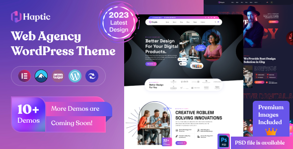 Haptic - Web Design Agency WordPress Theme icon