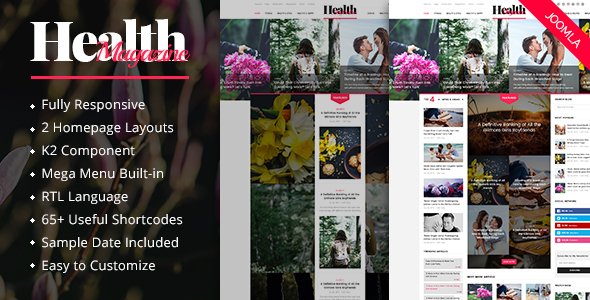 HealthMag - Multipurpose News/Magazine Joomla Template icon