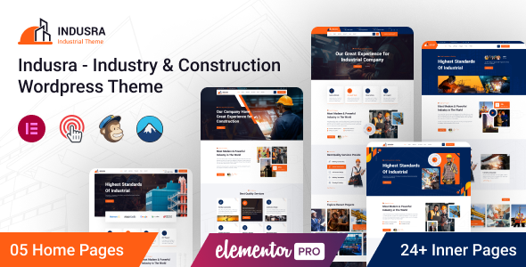 Indusra - Construction WordPress Theme icon