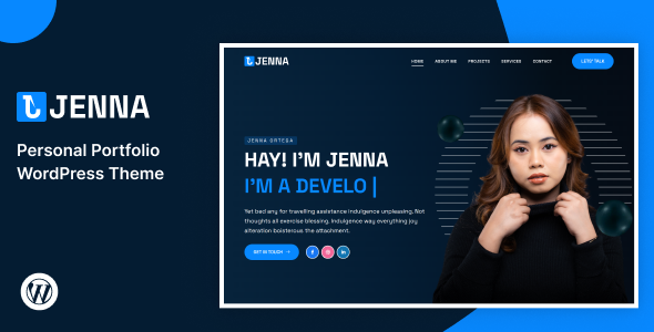 Jenna – Personal Portfolio WordPress Theme icon